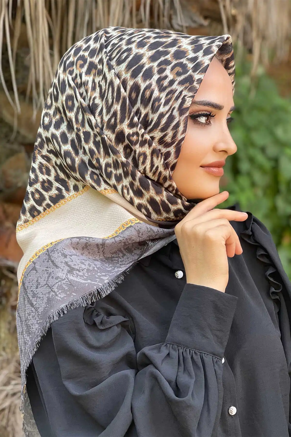 Cotton Printed Scarf E- -Winter Autumn 2021 Muslim Women Hijab headscarf Islamic Turkey