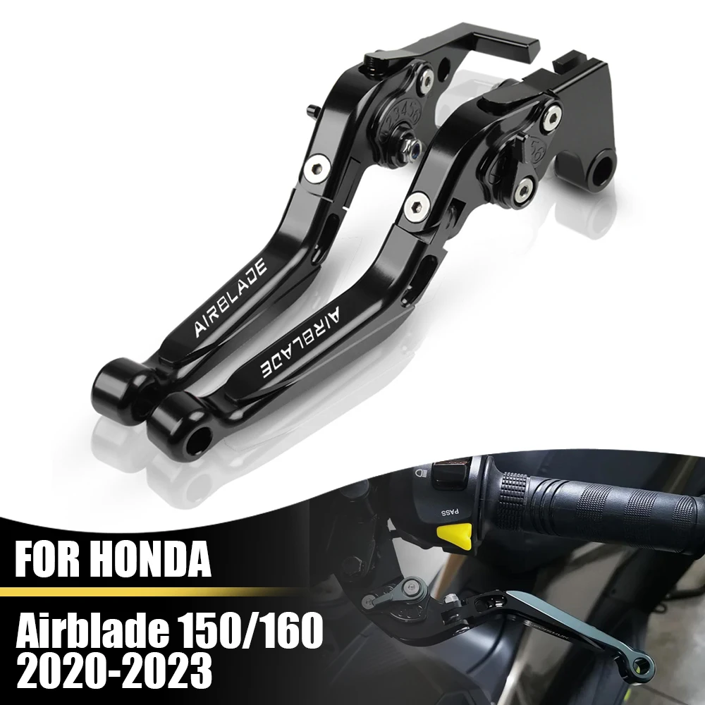 

For Honda Airblade 150/160 2020-2023 CNC Clutch Lever Brake Lever Set Adjustable Folding Handle Levers Motorcycle Accessories