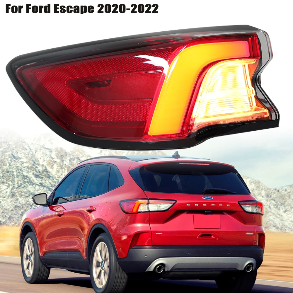 LED Tail Lights for Ford Escape 2020-2022 US Rear Lamp taillights Driving Brake with Turn Signal Lamps Replacement Assembly