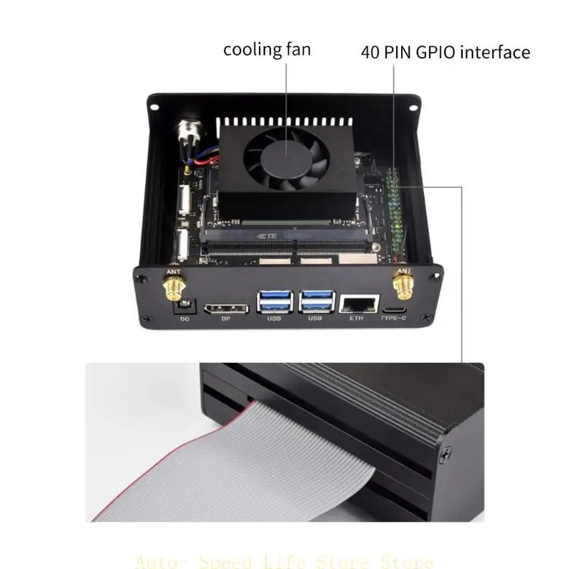 

02DA Durable Aluminum Enclosure with PWM Fan Effective Cooling Camera Case