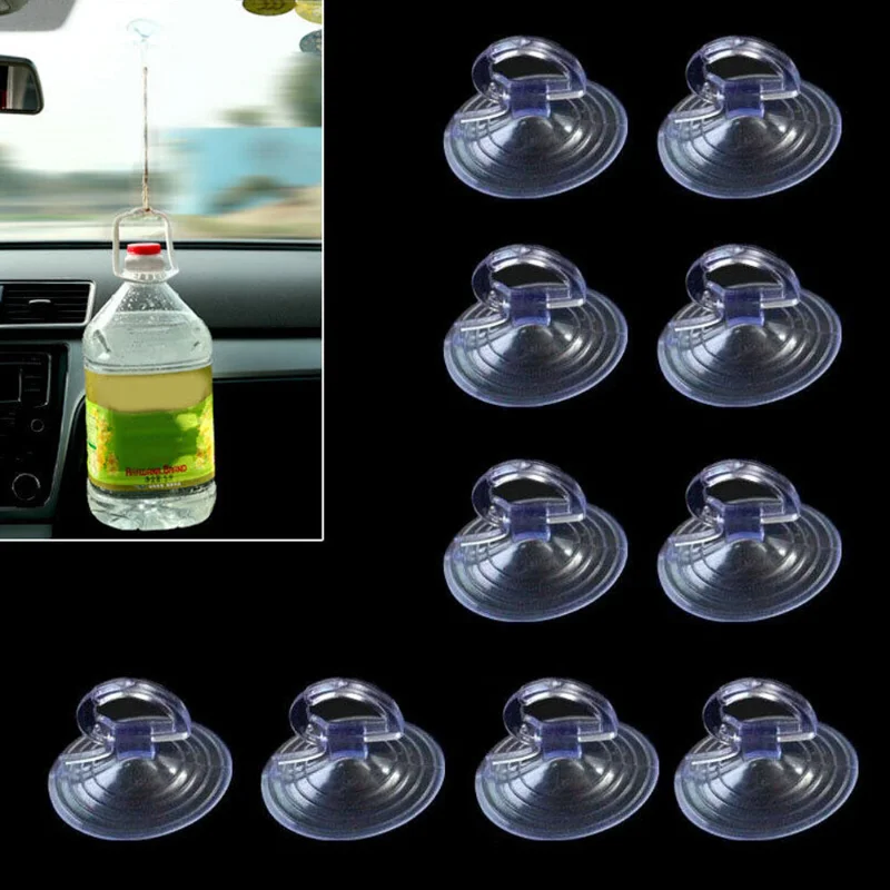 10PCS 35mm Rubber Car Suction Cup Sucker PVC Suction Cup Hook Suction Cup Car Sunshade Sucker Hooks Car Interior Organizer