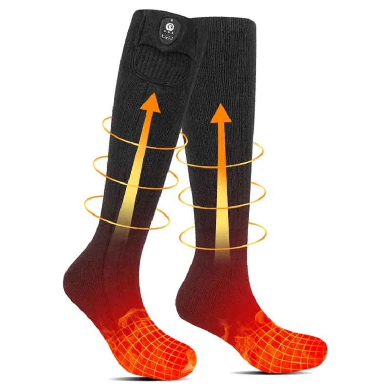 Electric Heated Socks Men Smart Temperature Control by Mobile Application Winter Thermal Sock Heat Stockings Woman Foot Warmer