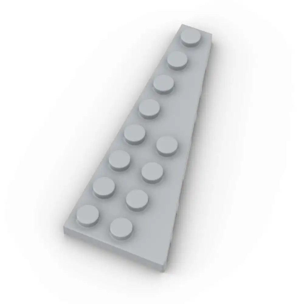 Moc 10 pçs parte bricl 3545 cunha 8x3 placa direita blocos de construção conjunto casa castelo placa partícula quebra-cabeça diy montar brinquedo presente do miúdo