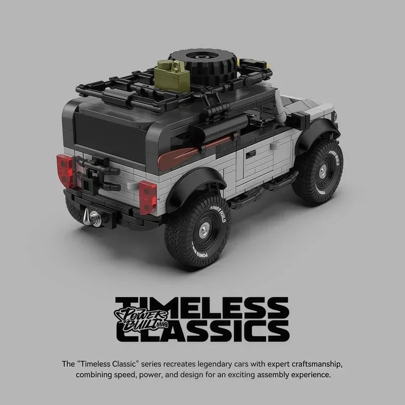 

PB8847 MOC Уникальный внедорожник: Вечная классика, конструктор, модель кемпингового автомобиля с демонстрационным боксом, коллекционная игрушка, подарок для детей