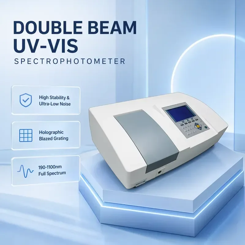 i BAXIT High-precision Portable Lab Spectrometer UV1900 Double Beam Visible Spectrophotometer 1.8nm Spectral Bandwidth 0.1nm