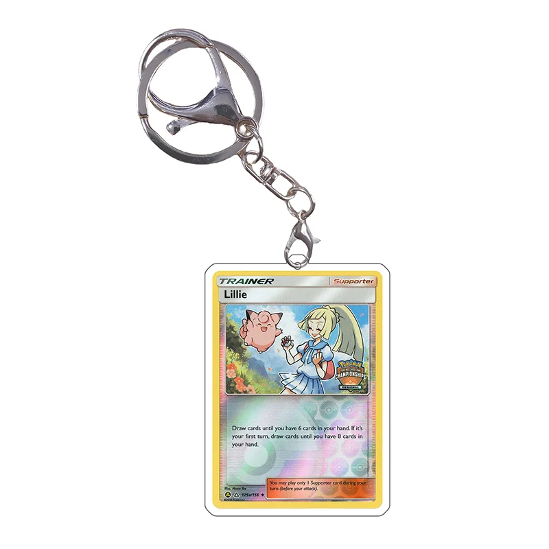 Pokemon Sleutelhanger Kaarten Iono Lillie Vileplume Weavile Mimikyu N Anime Game Karakters Zelf Gemaakt Acryl Hanger Decoratie Geschenken
