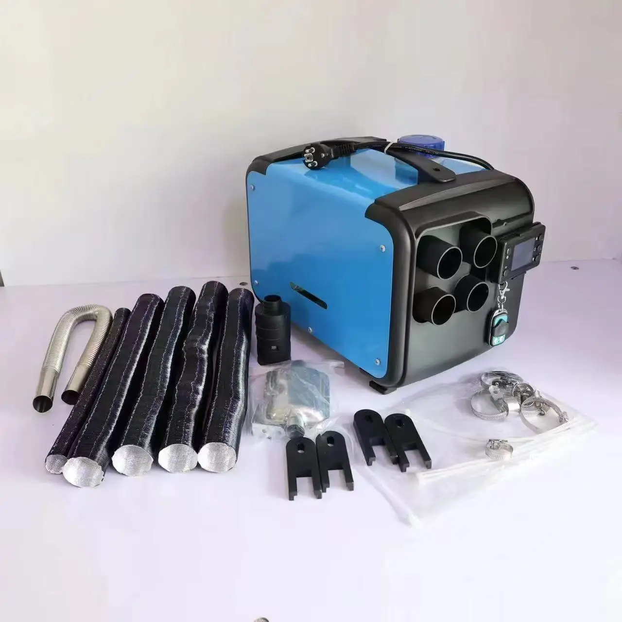 

Portable Black Diesel Air Heater 12V/24V/110V, All-in-One Heater with Remote and LCD Panel Control for Cars, Trucks, RVs