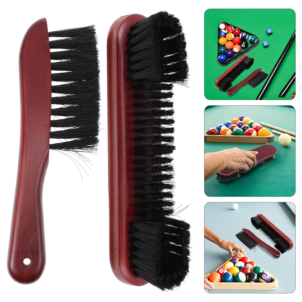 

2 Pcs Billiard Table Broom Brush Clean Tool Pool Cleaning Kit Necessity Pvc Cleaner Billiards Set Red