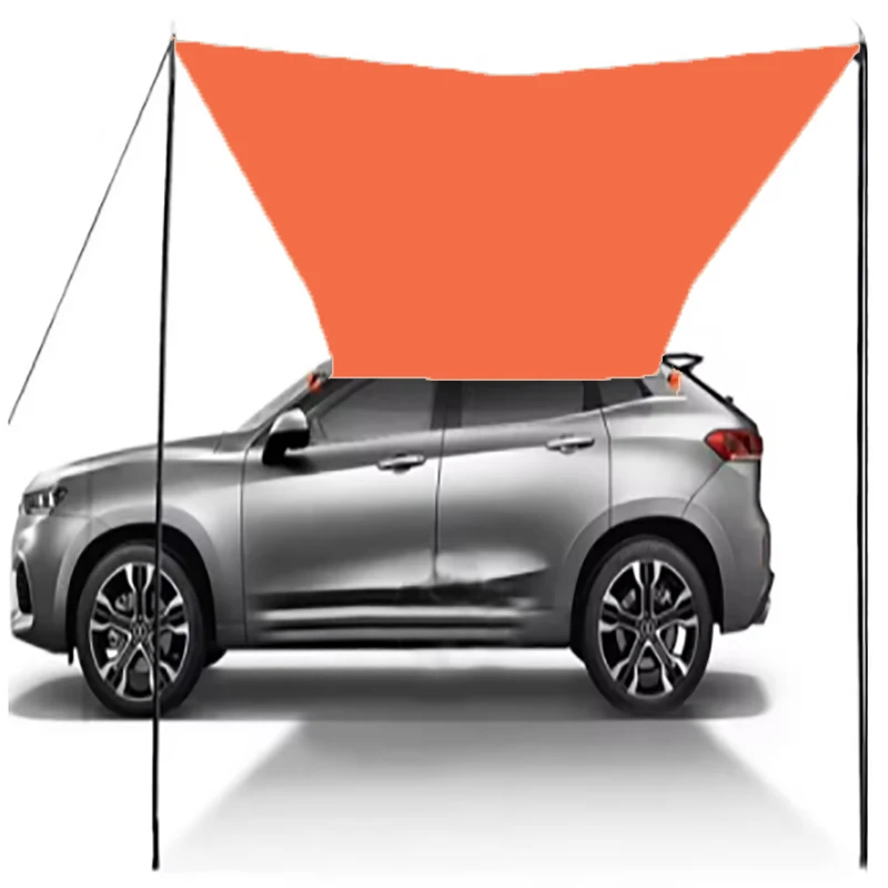 

SUV, Car Side Awning ,Waterproof Tarp with Pole, Ropes, Pegs and Suction Cup Anchor, Outdoor Camping Car Tent Car Tarp Shade