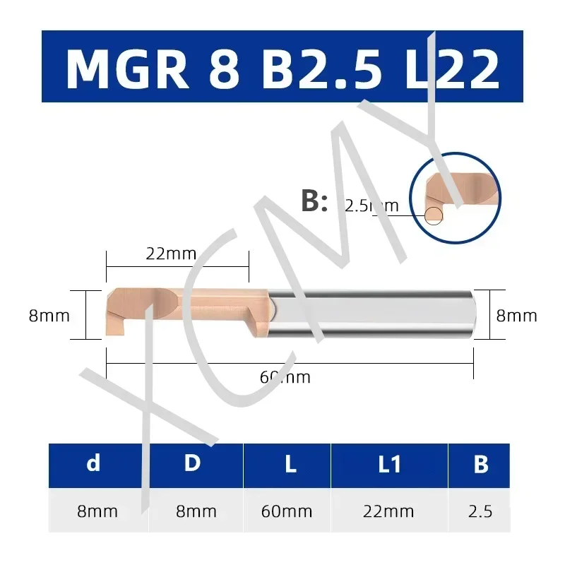 MGR Boring tool Miniature Grooving Cutter Integral Carbide Internal Tools CNC Super Seismic Small hole Turning Lathe Tools Bar image 3