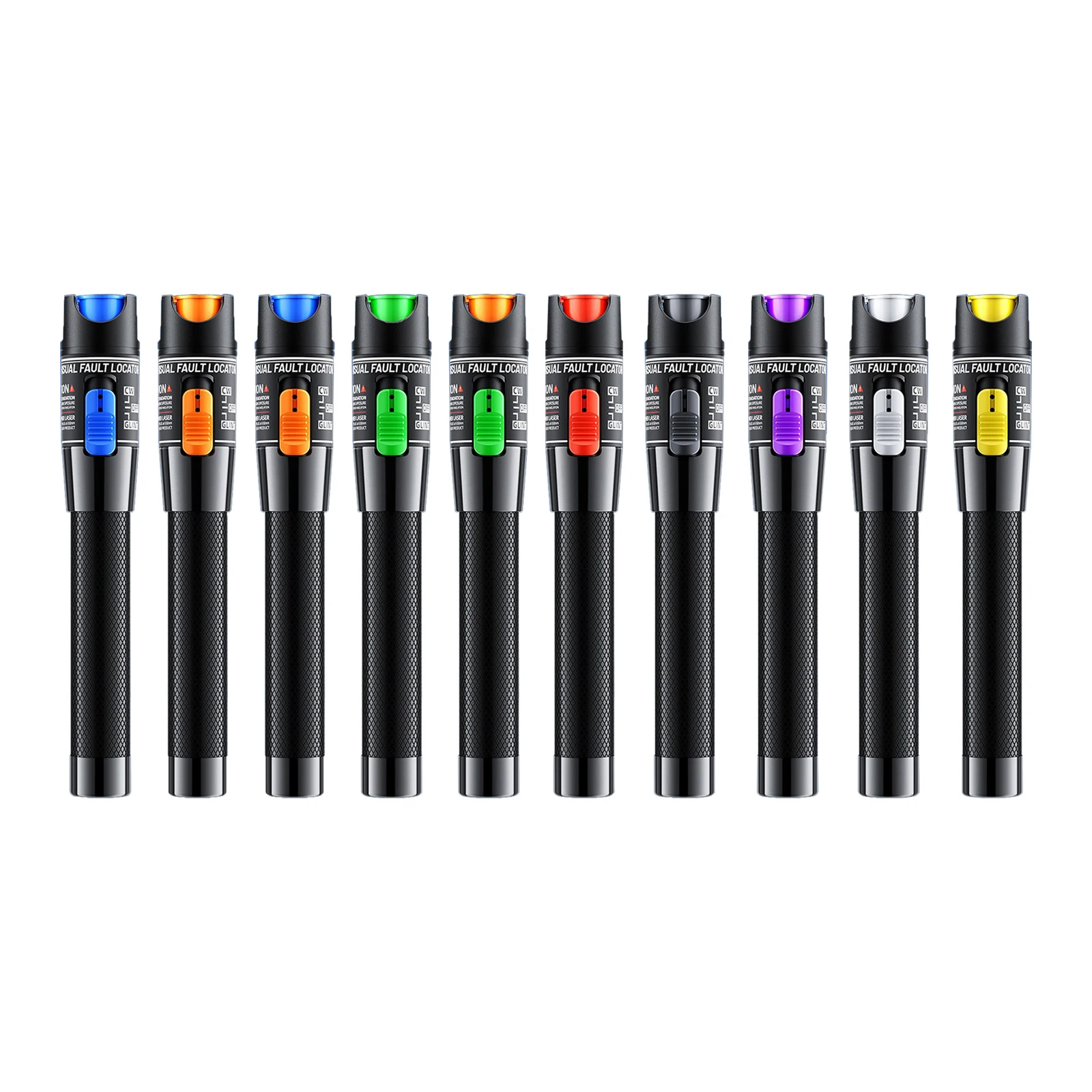 

1pc Black Optical Fiber Red Light Pen W/ FC Male-LC Female Adapter VFL Fiber Optic Tester Set 5/10/15/20/30/50/60/70/80/100 MW