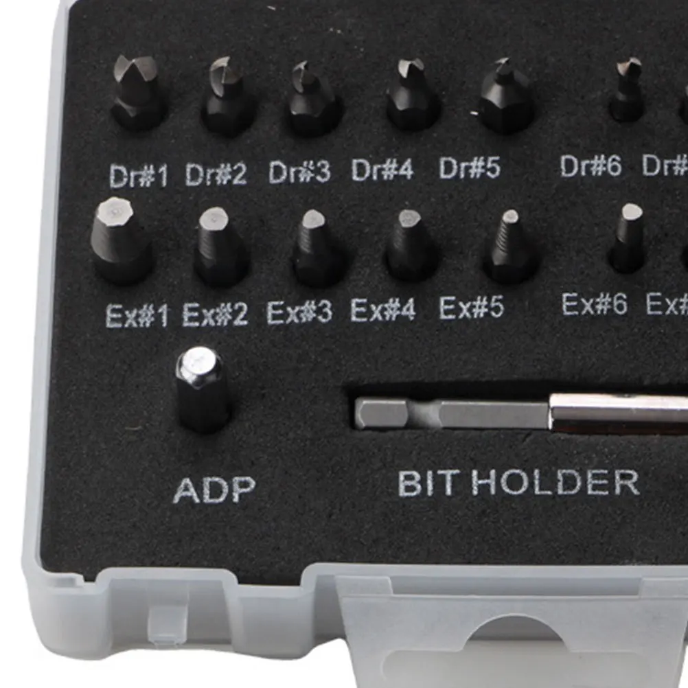 

22Pcs Damaged Nut Extractor Set Heavy Duty Broken Bolts Remover for Stripped Rusted Broken Nuts Stripped Nuts Remover Durable