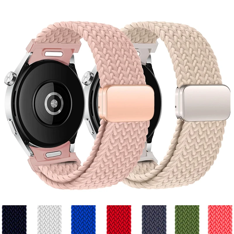 Correa trenzada para Samsung Galaxy Watch 7 6 4 classic/5 Pro, pulsera magnética sin huecos, 45mm, 43mm, 47mm, 44mm, 40mm