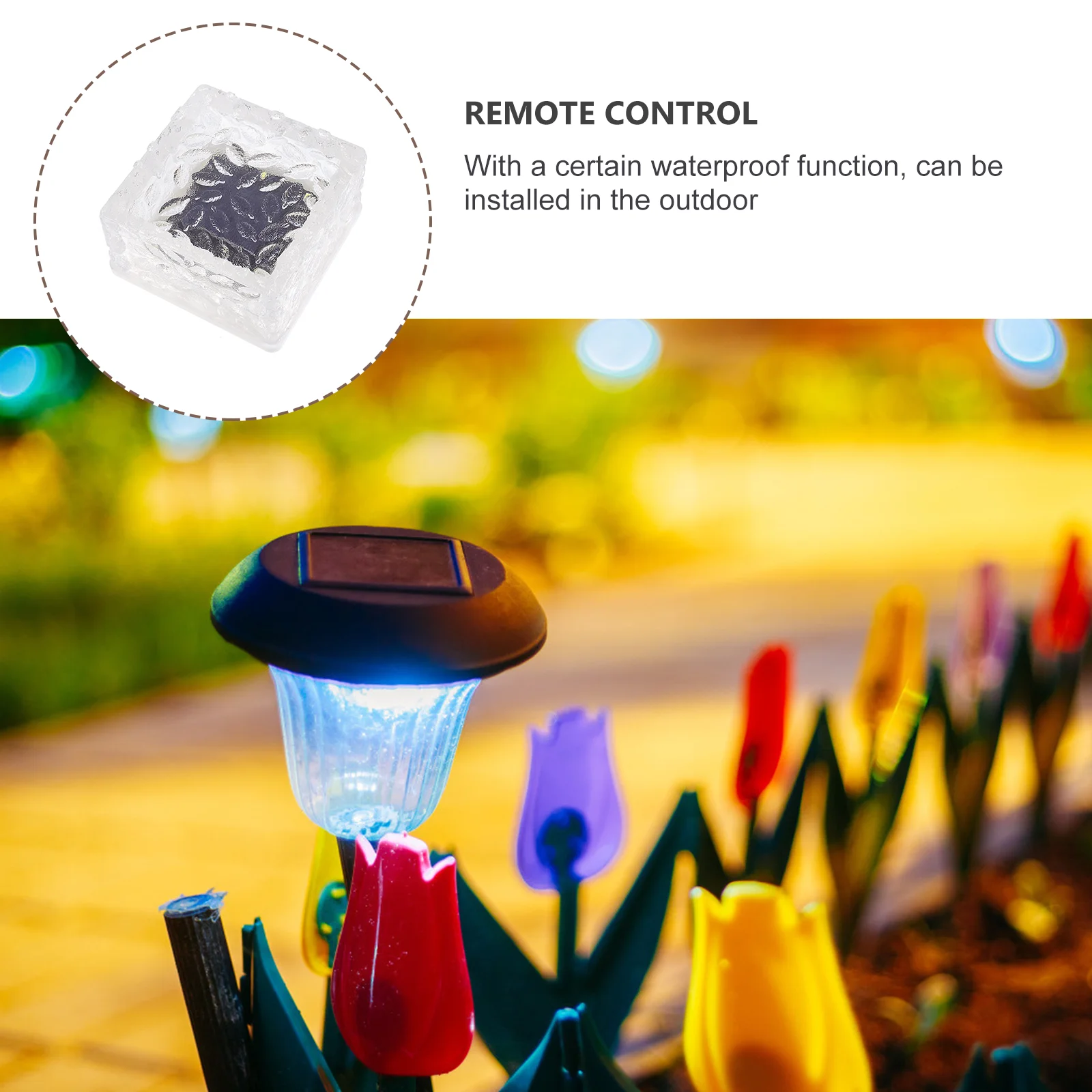 

1Pcs Block Modeling Light Outdoor Garden Pathway Decor Long Service Life Solar Lights Garden Light