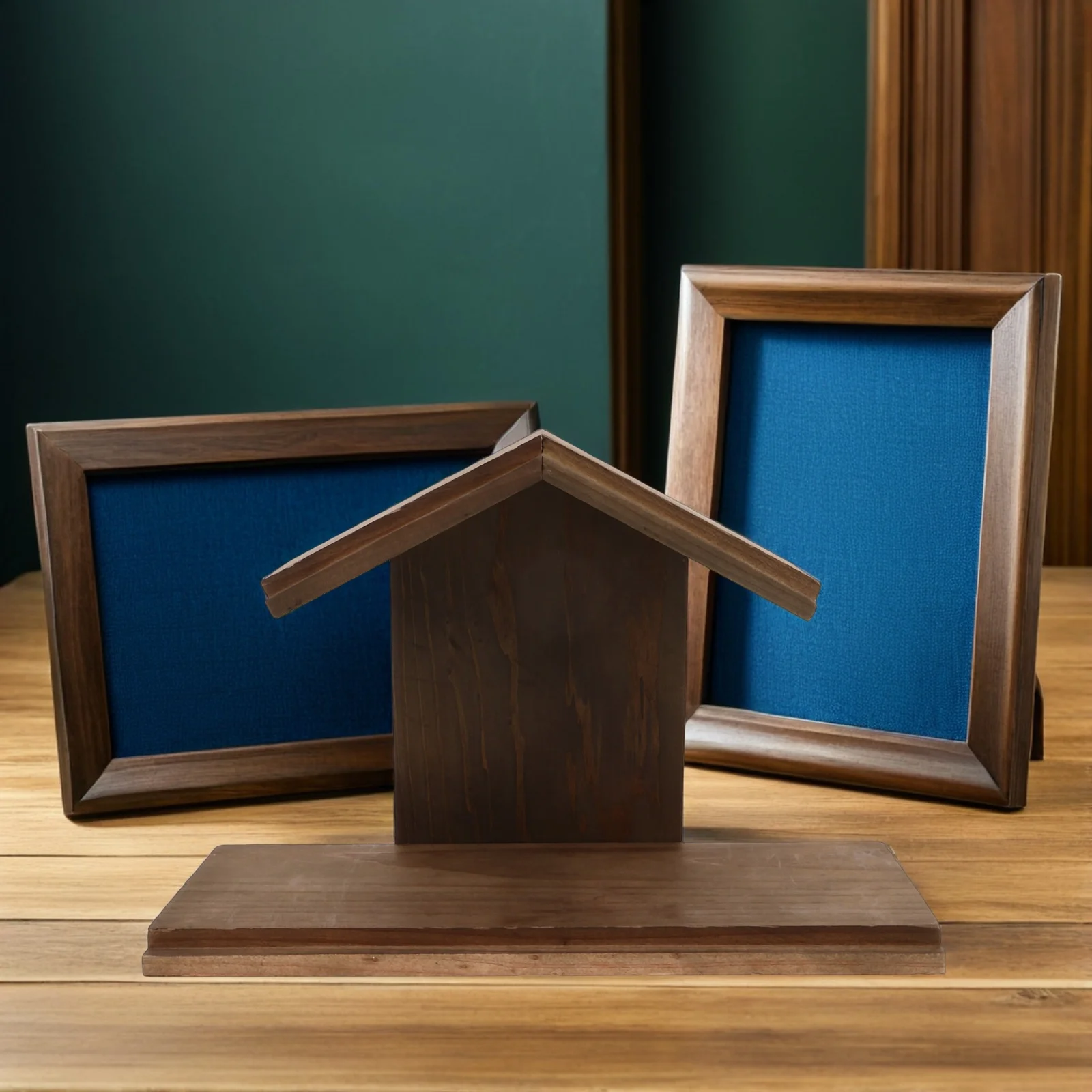 Christmas Wooden Manger Nativity Scene Craft Religious Decoration Miniature Baby Jesus Manger Church Decor Holiday Photo Booth