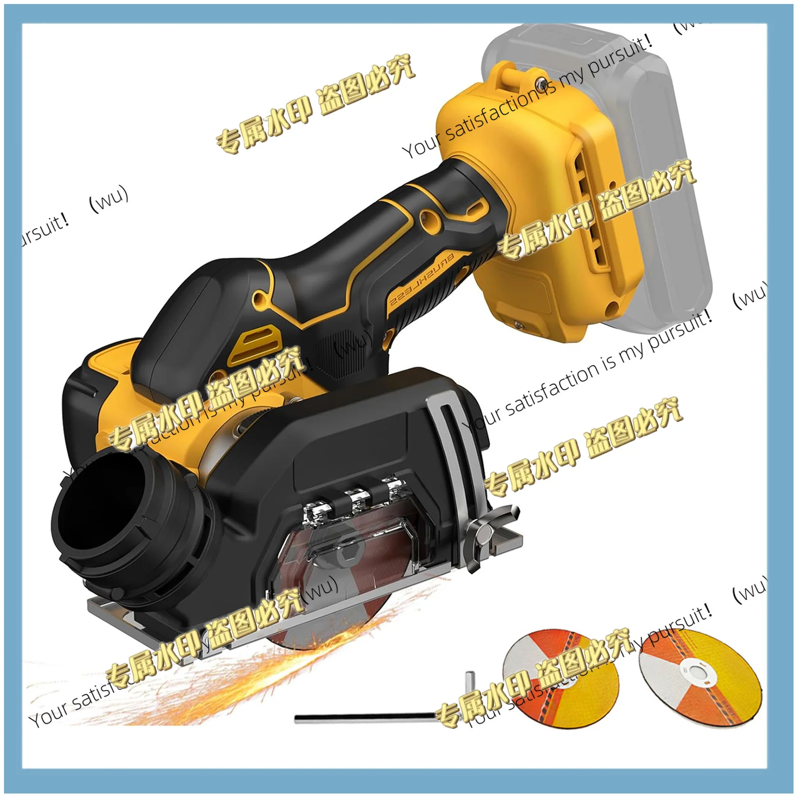 3-Inch Wireless Cutting Tool for Dwyer 20V MAX Battery, Fan RPM 19,500 rpm, Adjustable Depth, with 2 Blades