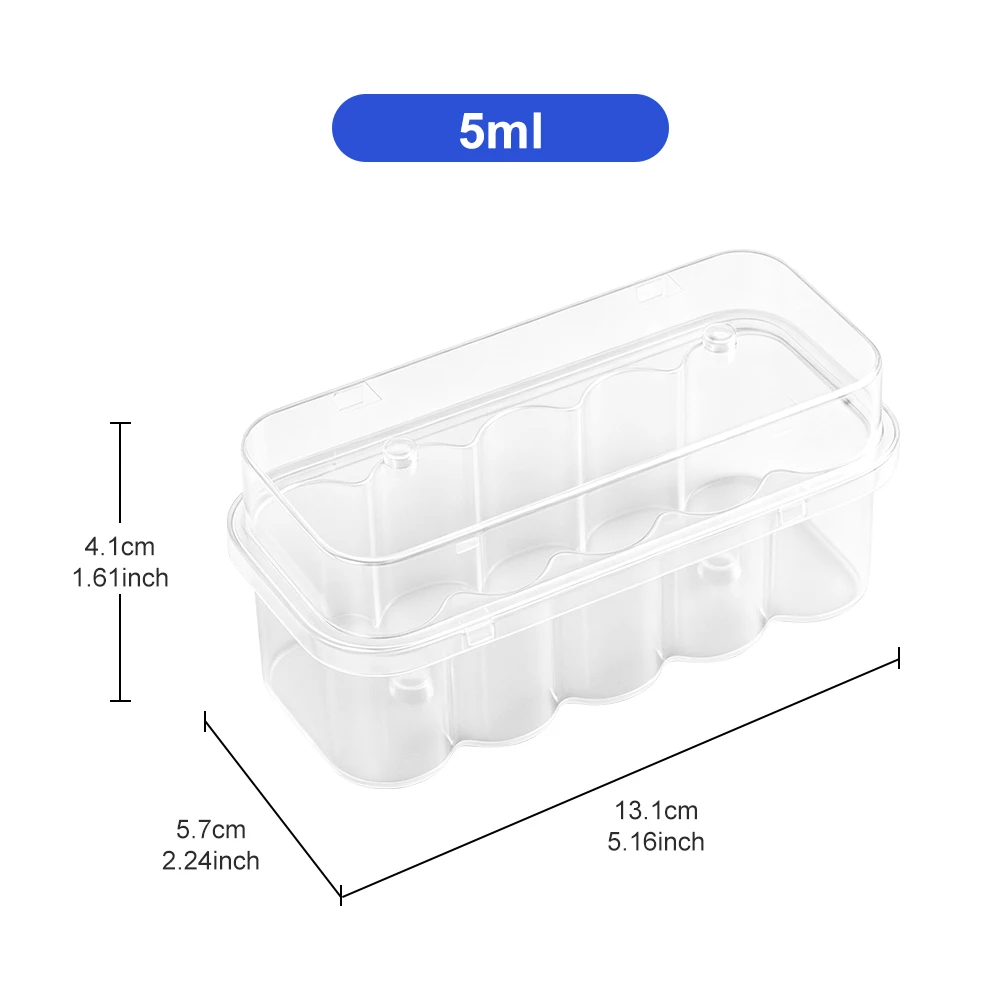 3/5/7/10ml Sterile Glasfläschchen mit Gummistopfen und Gratfreiem Aluminium-Kunststoff-Verschluss, mit Aufbewahrungsbox, Steril Verpackt – Detail 10