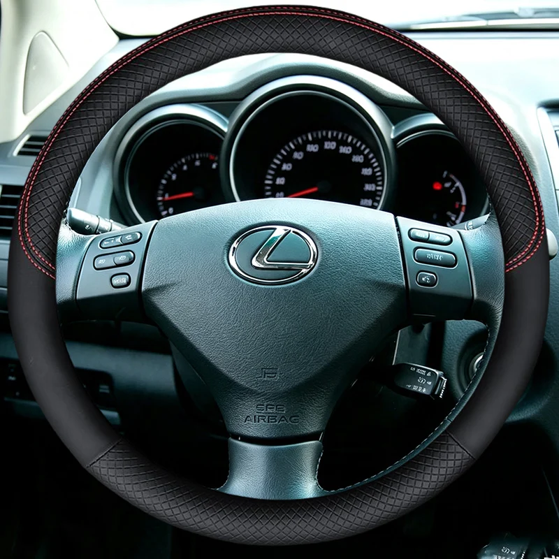 For Lexus GS300 GS350 RX400h Car Interior Accessory Wheel Cover  2007 2008Hand Stitched Non-slip Leather