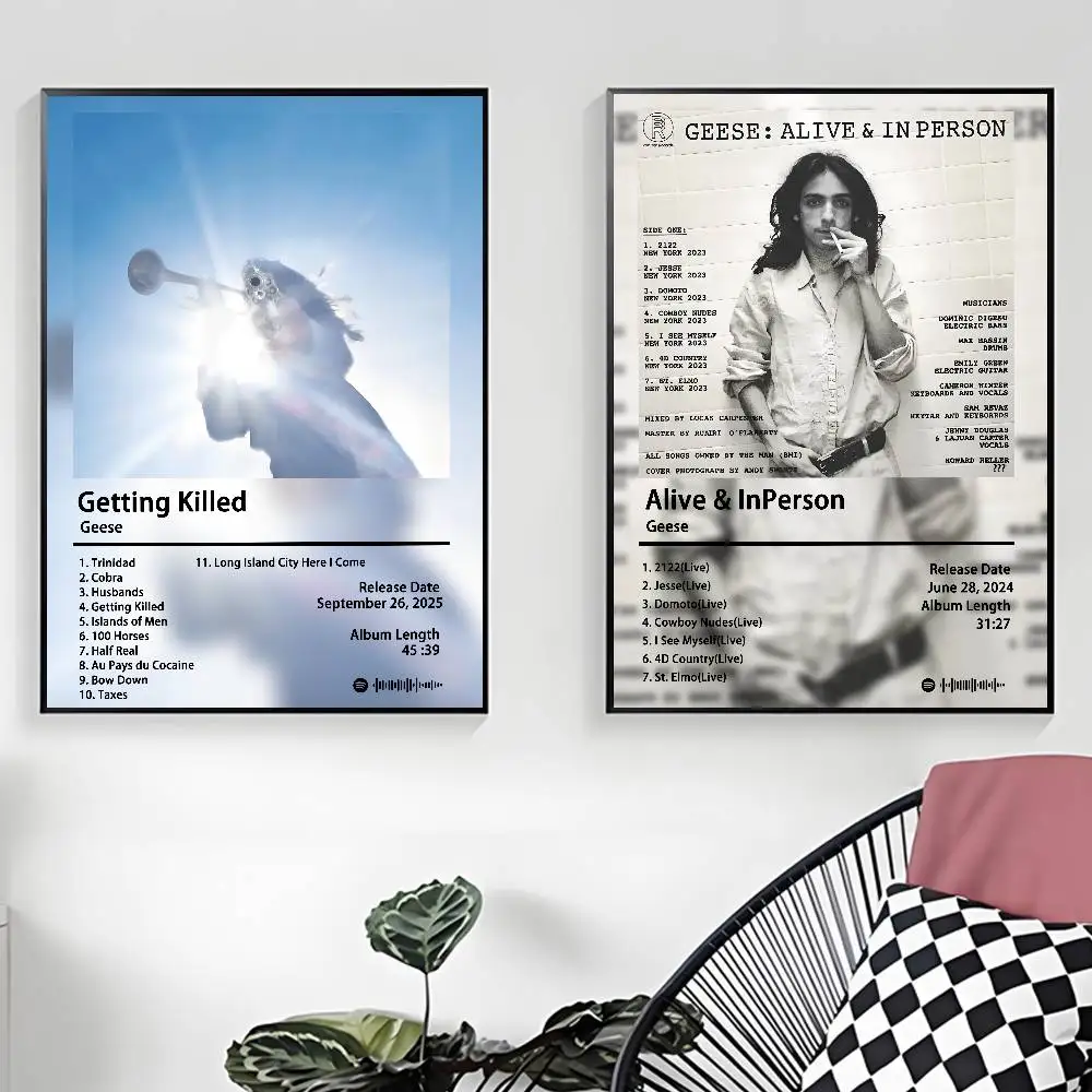 المغني G-GeeseS اقتل ملصق لزجة جدار الفن الطباعة مقاوم للماء غرفة المعيشة المنزلي غرفة نوم بار ديكور جمالي