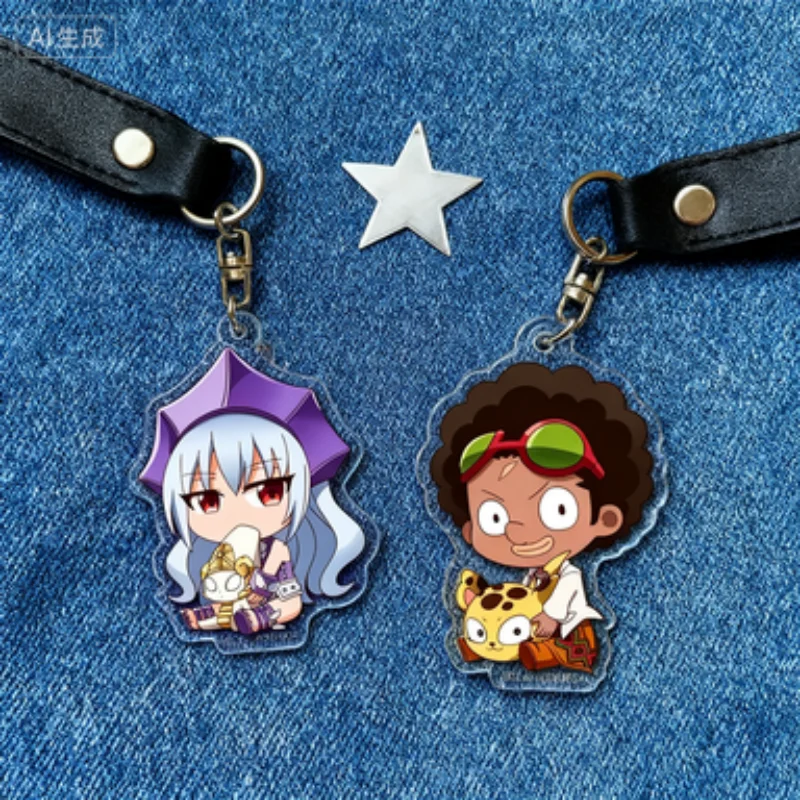 Llaveros bonitos de Anime SHAMAN KING, placa modelo de pie, decoración de escritorio, regalo de pie, soporte acrílico Tachikawa Kei, placa modelo Cosplay
