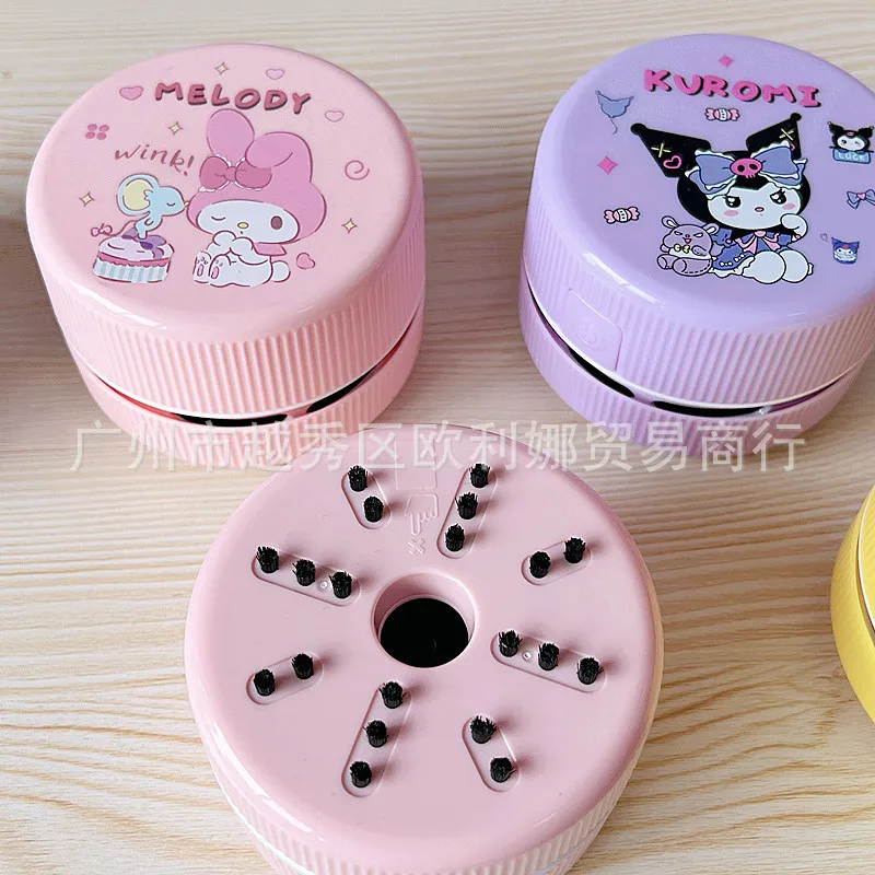 Sanrios Anime Kawaii Hellokittys Desktop Vacuum Cleaner Student Cartoon Kuromi Hangyodon Eraser Pencil Shavings Keyboard Cleaner