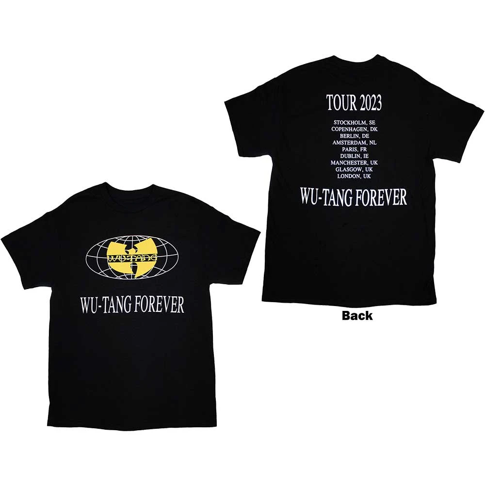 Tour '23 Slanted Logo State of Mind Wu-Tang Clan Band T-Shirt Cotton Graphic Tee Men Women Summer Streetwear