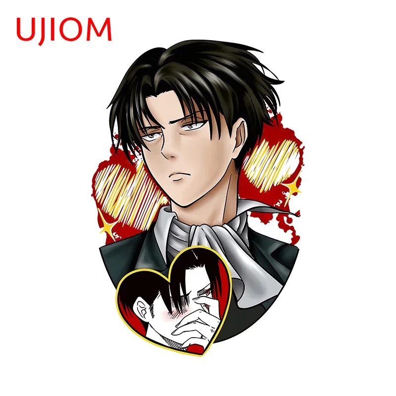 UJIOM 13cm × 8.8m levi Heart Shape Tuya Design Wall Stickers Atistic Popular Anime Man Decals Waterproof Decoration Chambre