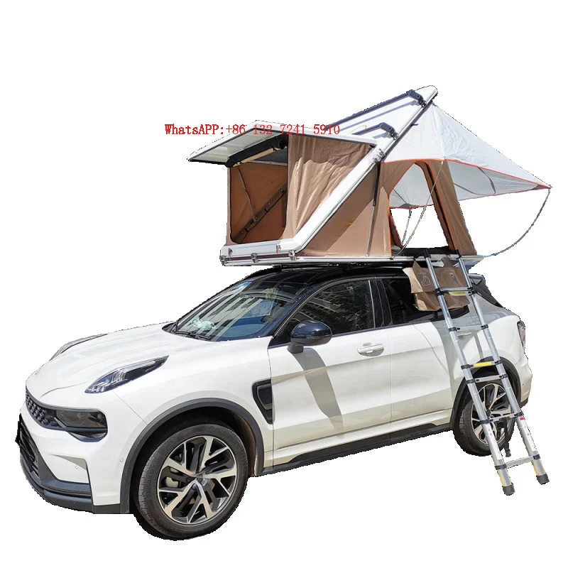 Hongsheng Products Automatic Camper Hard Shell Ox Waterproof Summer Tent One Bedroom Rooftop Tent for SUV 4x4 Truck