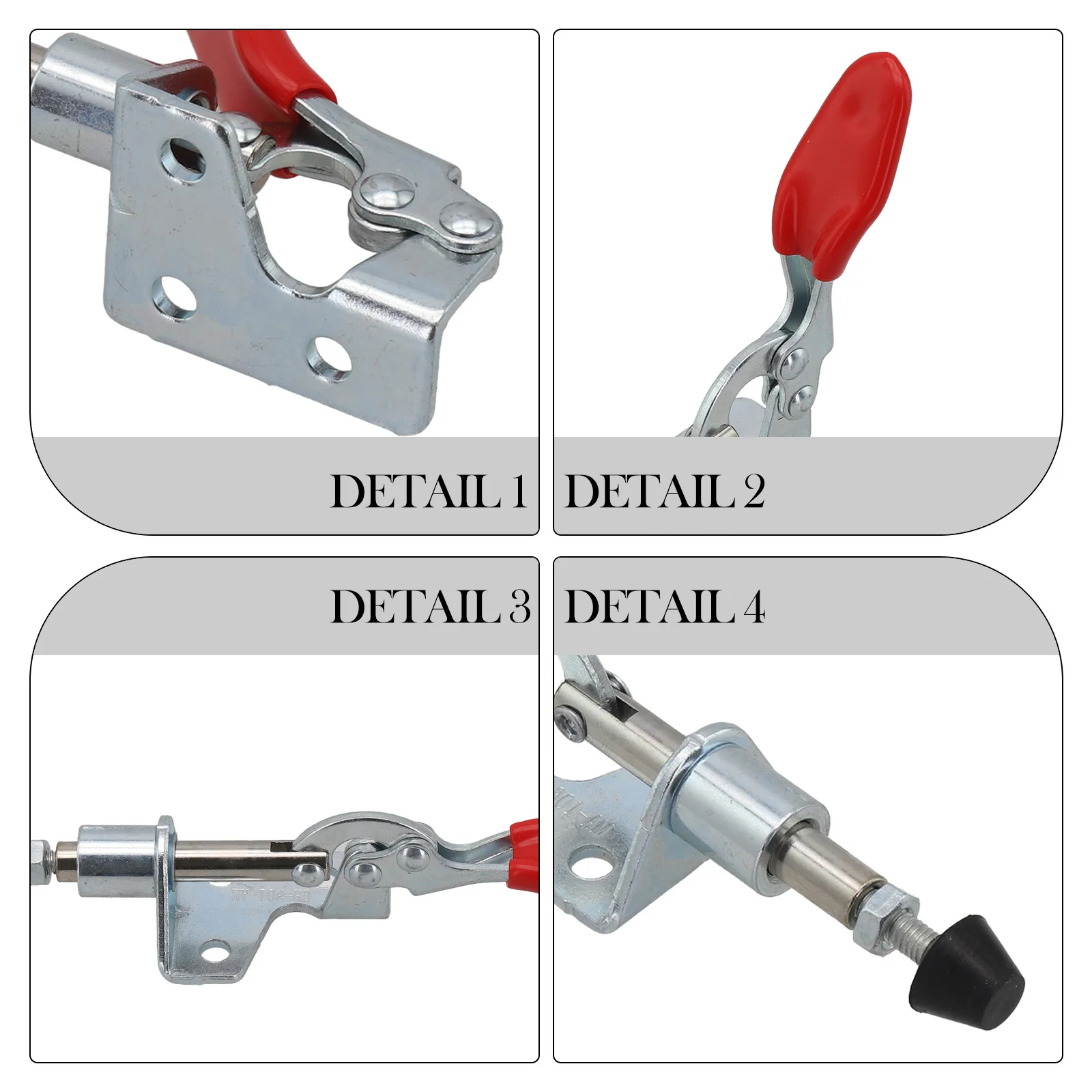 Toggle Clamp Toggle Clamp 45Kg Holding Capacity Antislip Vertical Covered Handle For Hand Tool For Quickly Holding GH-301A