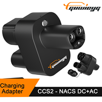 GUWIEYG CCS2 to Telsa AC DC Adapter Fit NACS Electric Vehicle Car EV Charger Connector CCS2 For Tesla Adapter CCS2 fit Tesla EVs