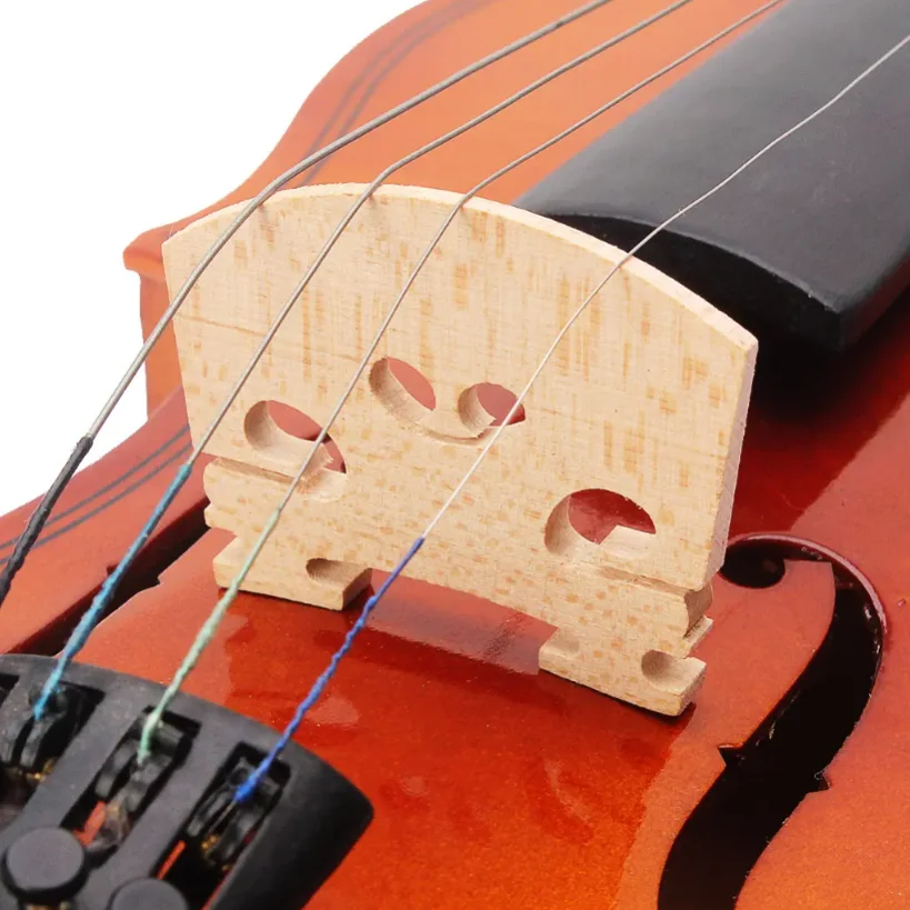 8pcs 4/4 Solid Maple Violin Bridges, Full Size Bridge Replacement Part for Most 4/4 Size Violin