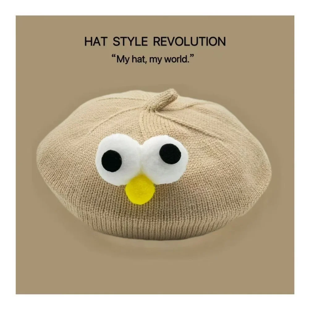 Mode Baby Gestrickte Mütze Hut Einfarbig kinder Warme Hüte Herbst Winter Maler Kappe Für Mädchen Kinder Motorhaube Zubehör