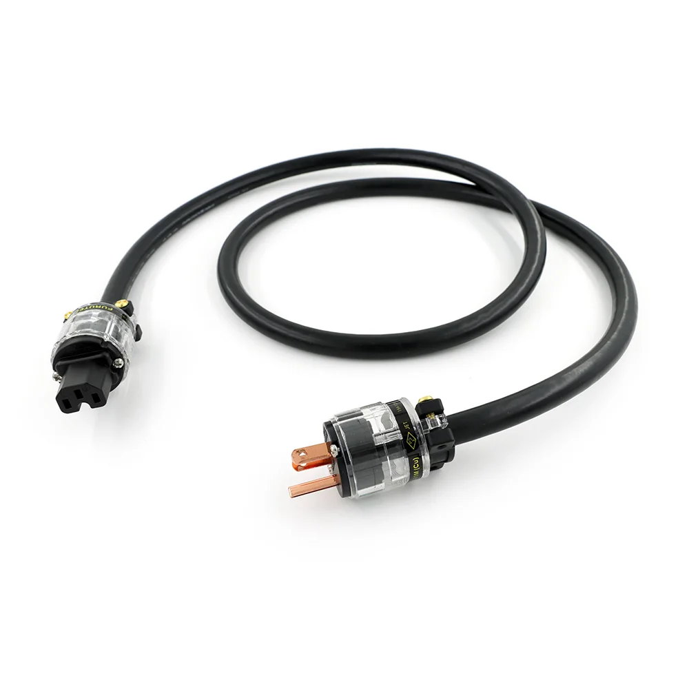 

Premium Silver-Plated OFC Tri-Shield Power Cord | FP-314Ag Audio Grade 12mm for EU/US HiFi Systems​