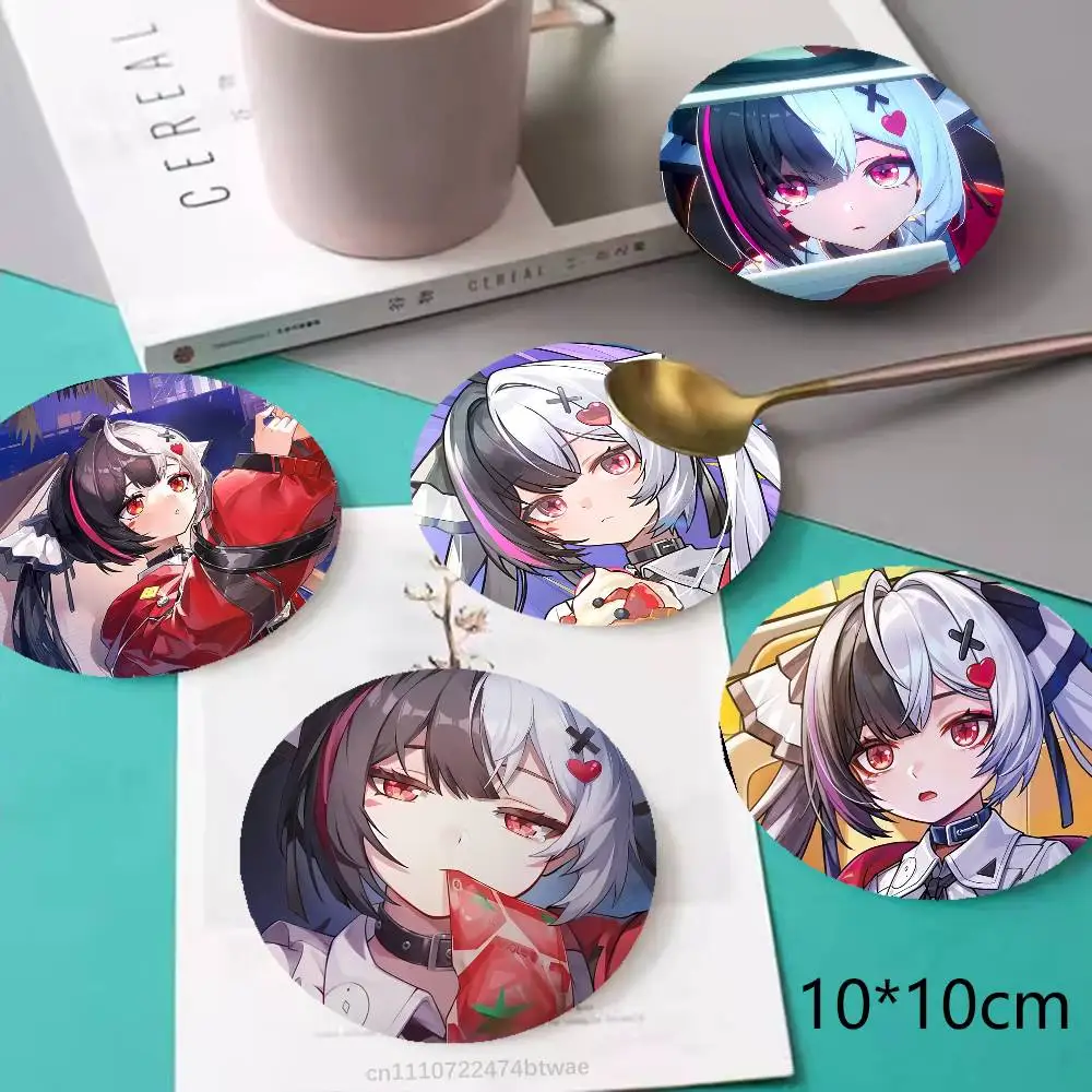 Game NTE L-Lacrimosa Anti-slip Tea Coffee Cup Pad Heat-Resistant Round Bowl Teapot Mat Home Gift