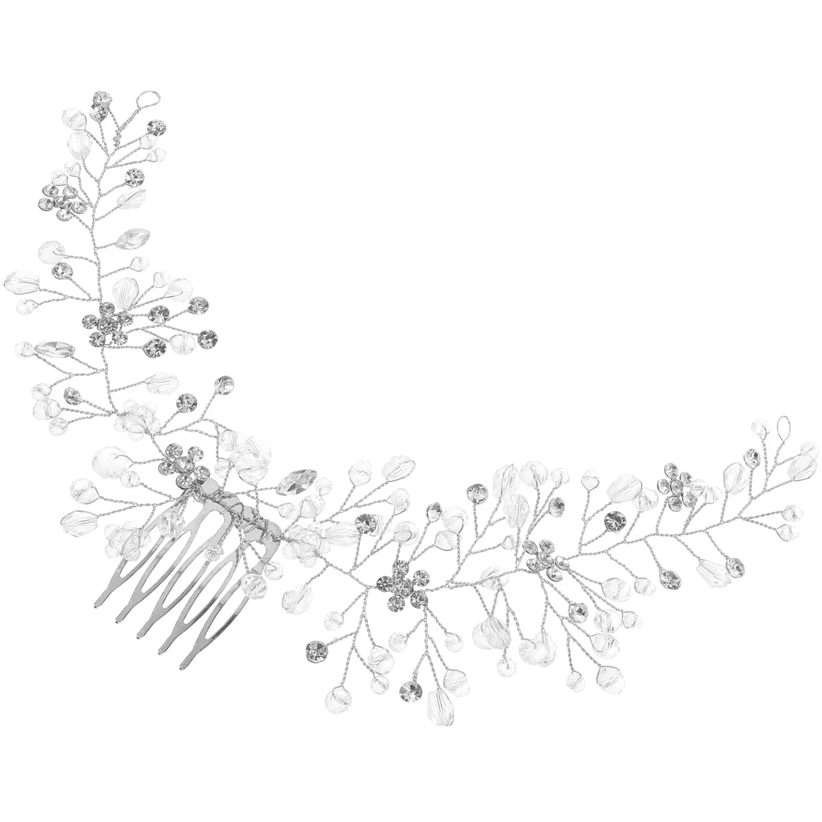 

Wedding Hair Vine Rhinestone Bridal Headpiece Decorative Hair Accessories for Bride with Comb Wedding Headpiece