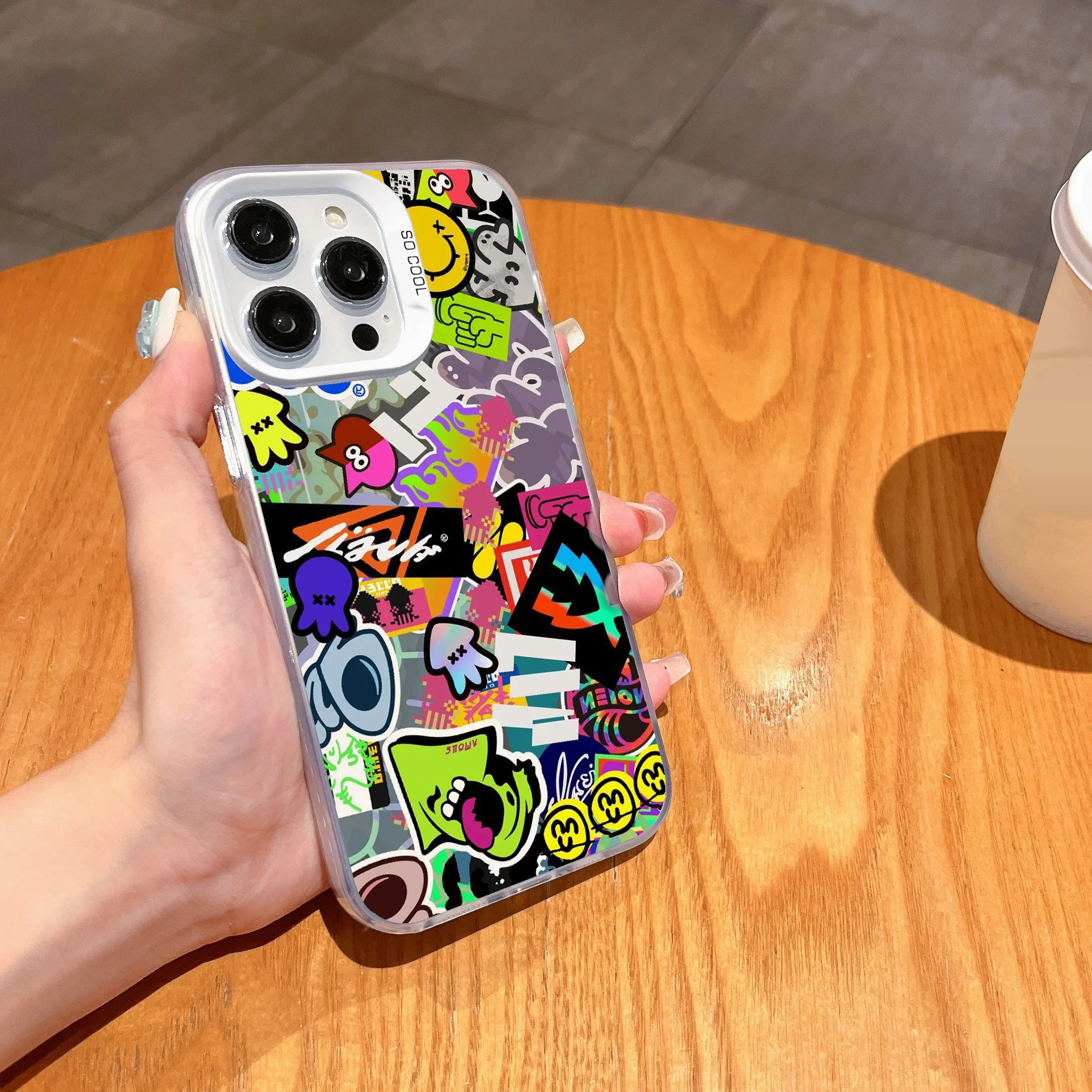 Game Splatoon Art Phone Case for Huawei P30 P40 Mate 30 40 Pro Nova 7 Honor 50 Lens Creative Border Hard TPU PC Cover