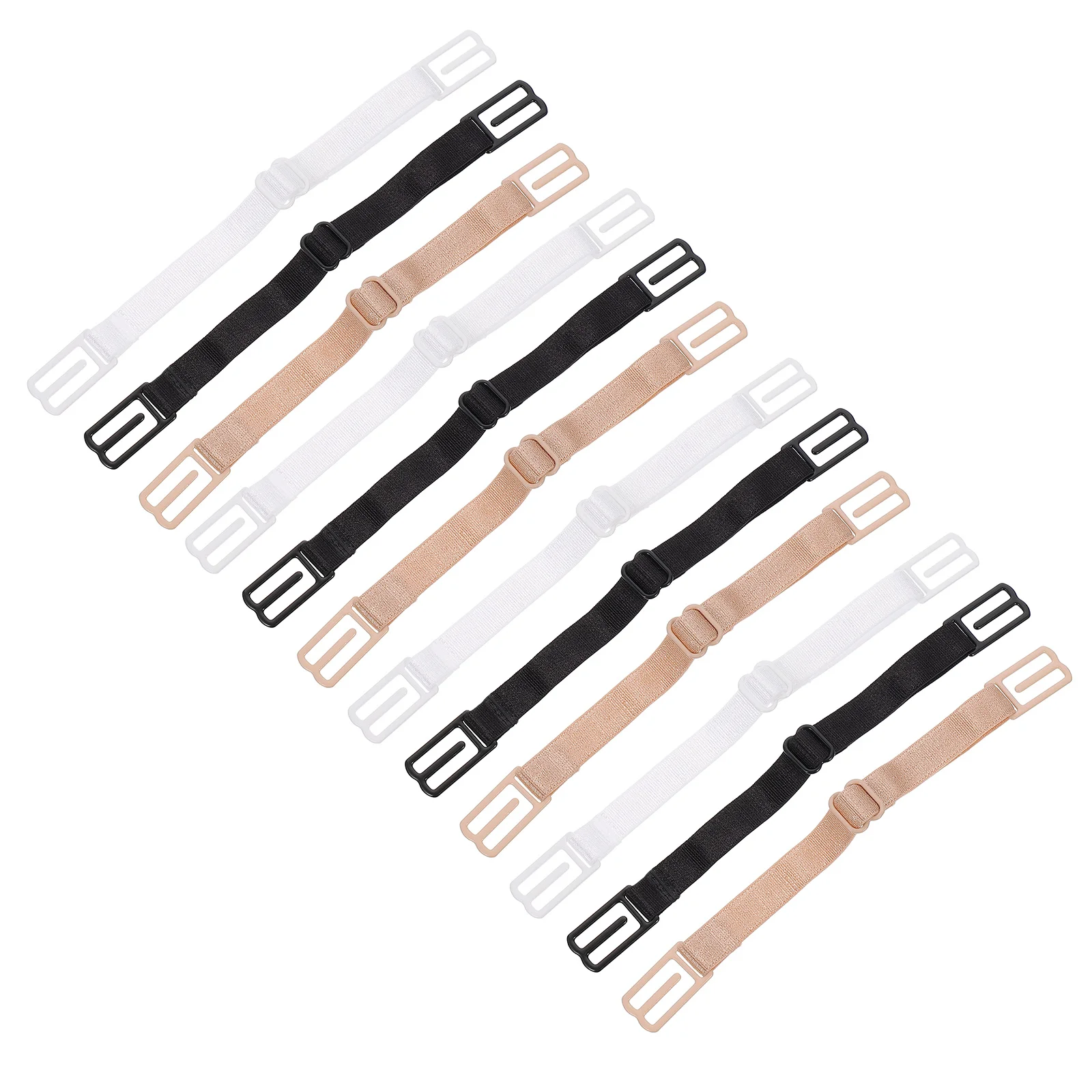 

12pcs Extender Adjustable Underwear Accessories Shoulder Strap Buckle Bra Extensions Women Elastic Bra Belt Buckle Nylon Hook