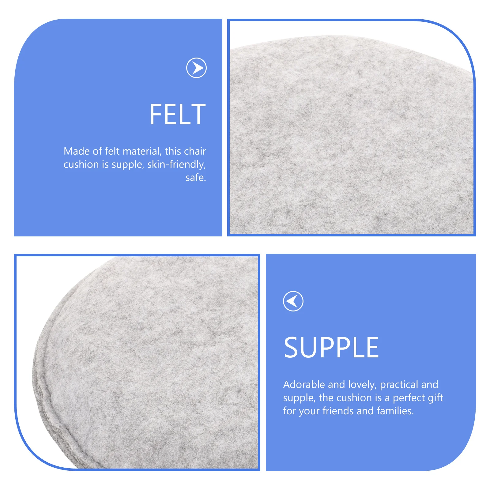 

Needle Felting Seat Cushion Ergonomic Design for Office Chair Car Seat Support Back Pain Relief Hip Tailbone Comfort