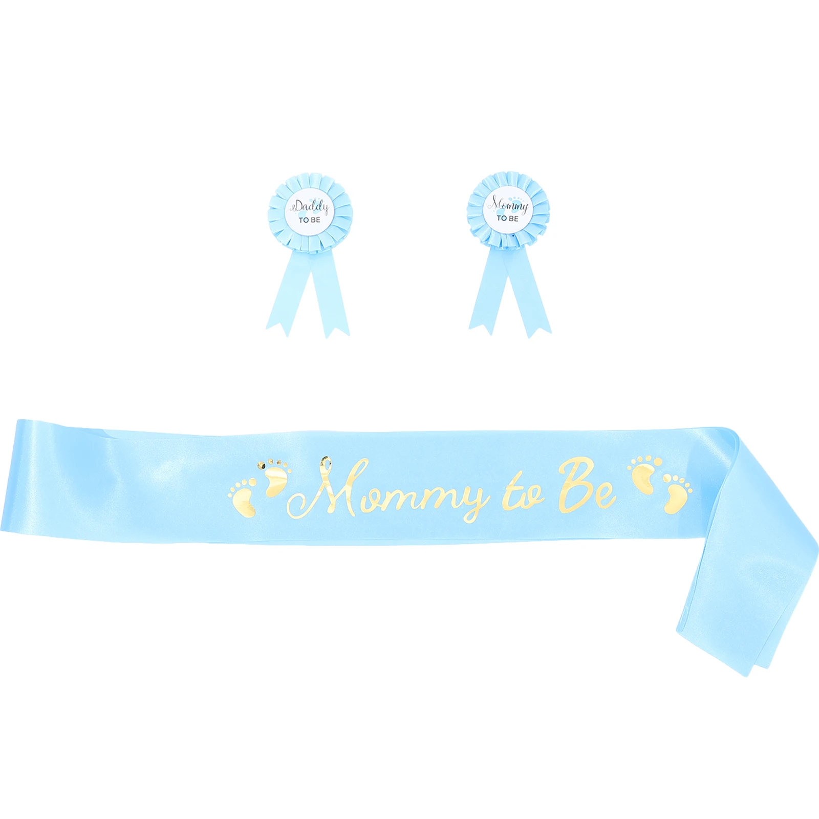 

1 set Pregnancy Belt Badge Set Mom Dad Sash Baby Shower Gender Reveal Party Photo Gifts Maternity Accessories