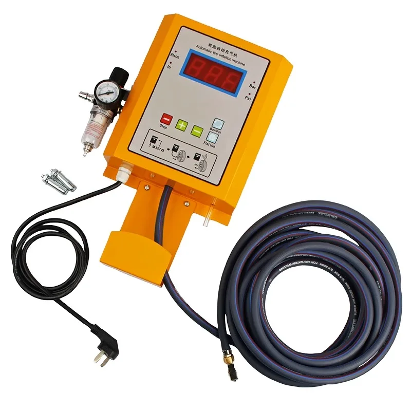 Automatic Auto Tire Shop Inflator Pump Auto Repair Shop Wall Tire Digital Display Air Injection Machine Air Filler