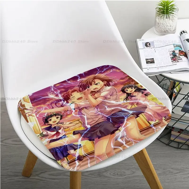 Anime Toaru Kagaku no Railgun Creative Sofa Mat Dining Room Table Chair Cushions Unisex Fashion Anti-slip Stool Seat Mat