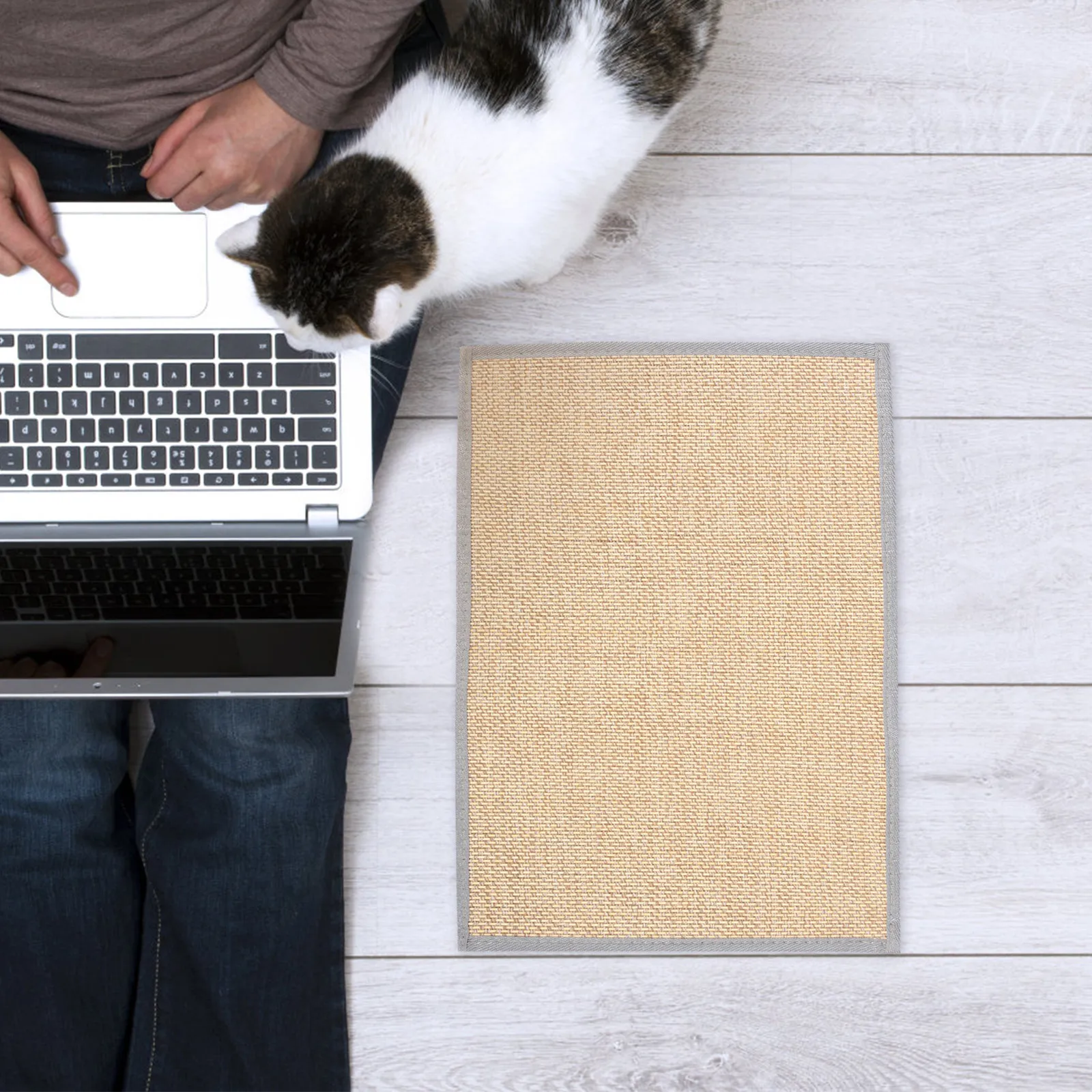 Cat Scratcher Mat Strong Stable Non Deformable Scratch Pad for Kittens Indoor Cats Standard Size Scratching Board Furniture