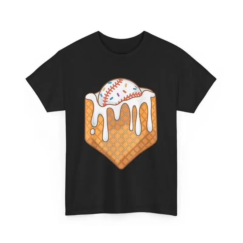 Baseball T Shirt Ice Cream Catcher Sports Lovers