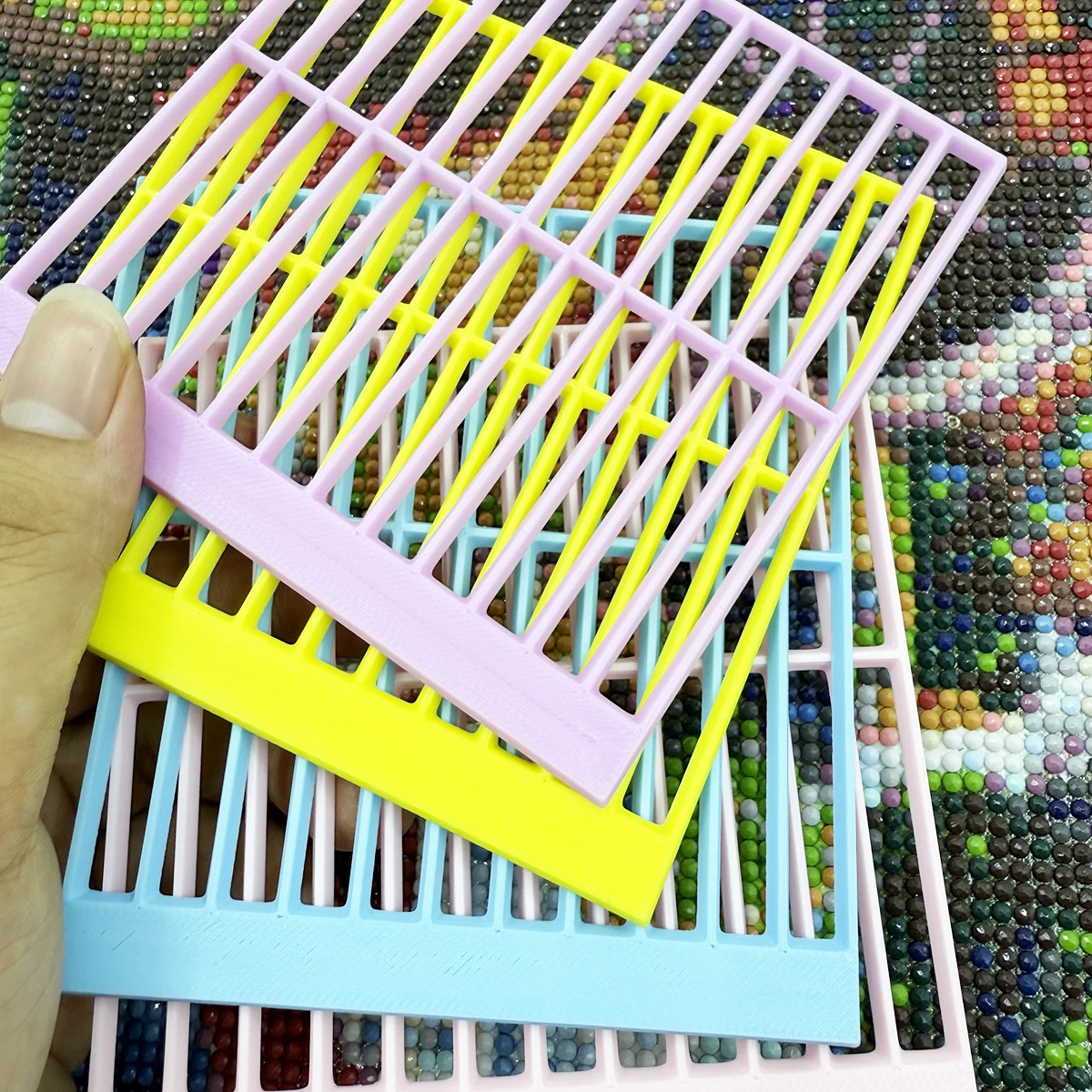 

1 set Diamond Art Square Rulers, Square Ruler Diamond Point Diamond Alignment Tool, DIY Diamond Drawing Tool