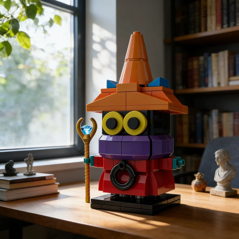 105-teiliges MOC Orko Masters Of The Brickheadz Modellbausatz DIY Geschenk Kreatives Sammlerstück Deko-Display Premium für Erwachsene und Kinder
