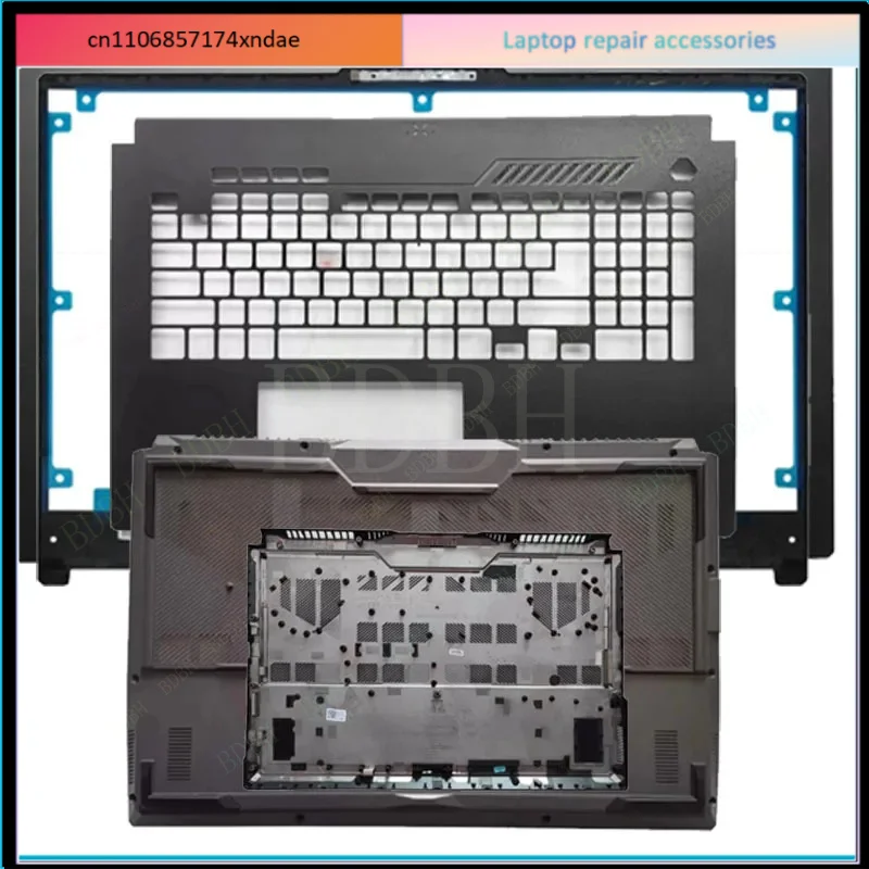 For LCD Back Cover Front For ASUS TUF F17 FX707ZM FA707 FX707 FX707Z 17.3 Inch Upper Top Cover Palmrest Lower Bottom Case