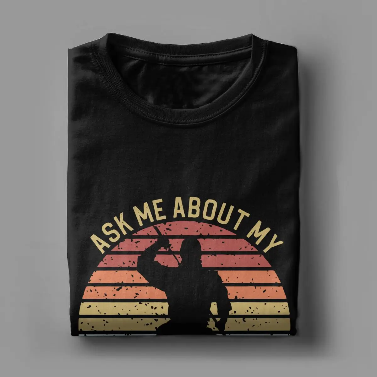 Ask Me About My Ninja Disguise T-Shirt for Men Ninja Turtle Awesome Pure Cotton Tee Shirt  Short Sleeve T Shirts Plus Size Tops