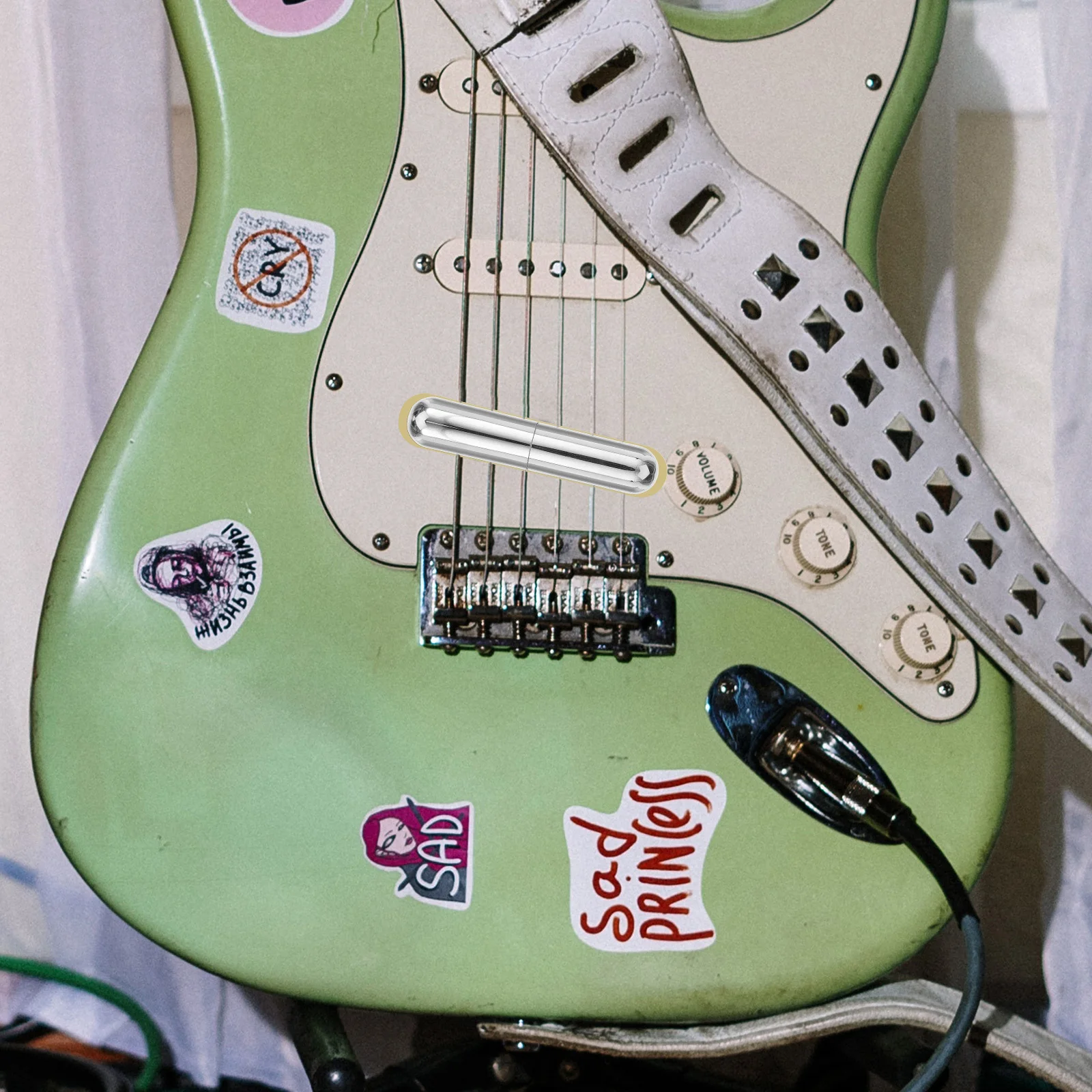 

Chrome Plated Lipstick Tube Single Coil Guitar Pickup For Electric Guitar Bass Magnet High Output Diy Instrument