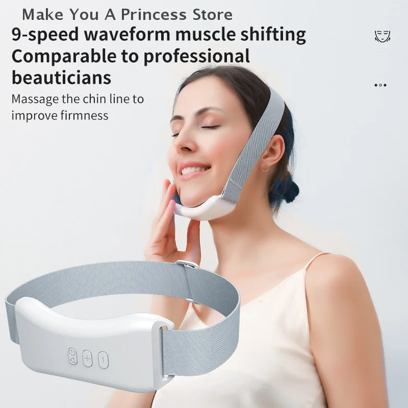 EMS Face Lifting Gerät LED Photon Therapie Vibration Gesichtsmassagegerät Gesicht Abnehmen Doppelkinn Entfernung V Linie Lift Gürtel Hautpflege
