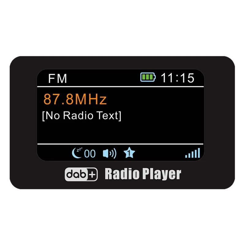 BNVN-Mini DAB FMデジタルラジオ、ランニングスポーツ用ポータブルスピーカー、ヘッドホンジャック付きポケットDAB/DAB+ラジオデザイン